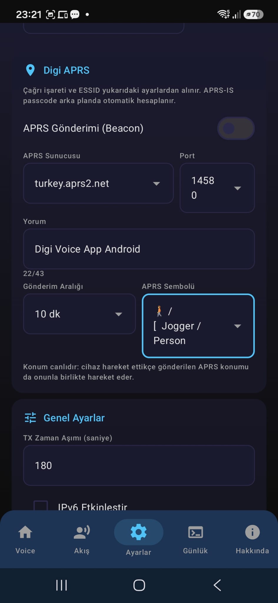 Digi Voice favori talkgroup ekleme