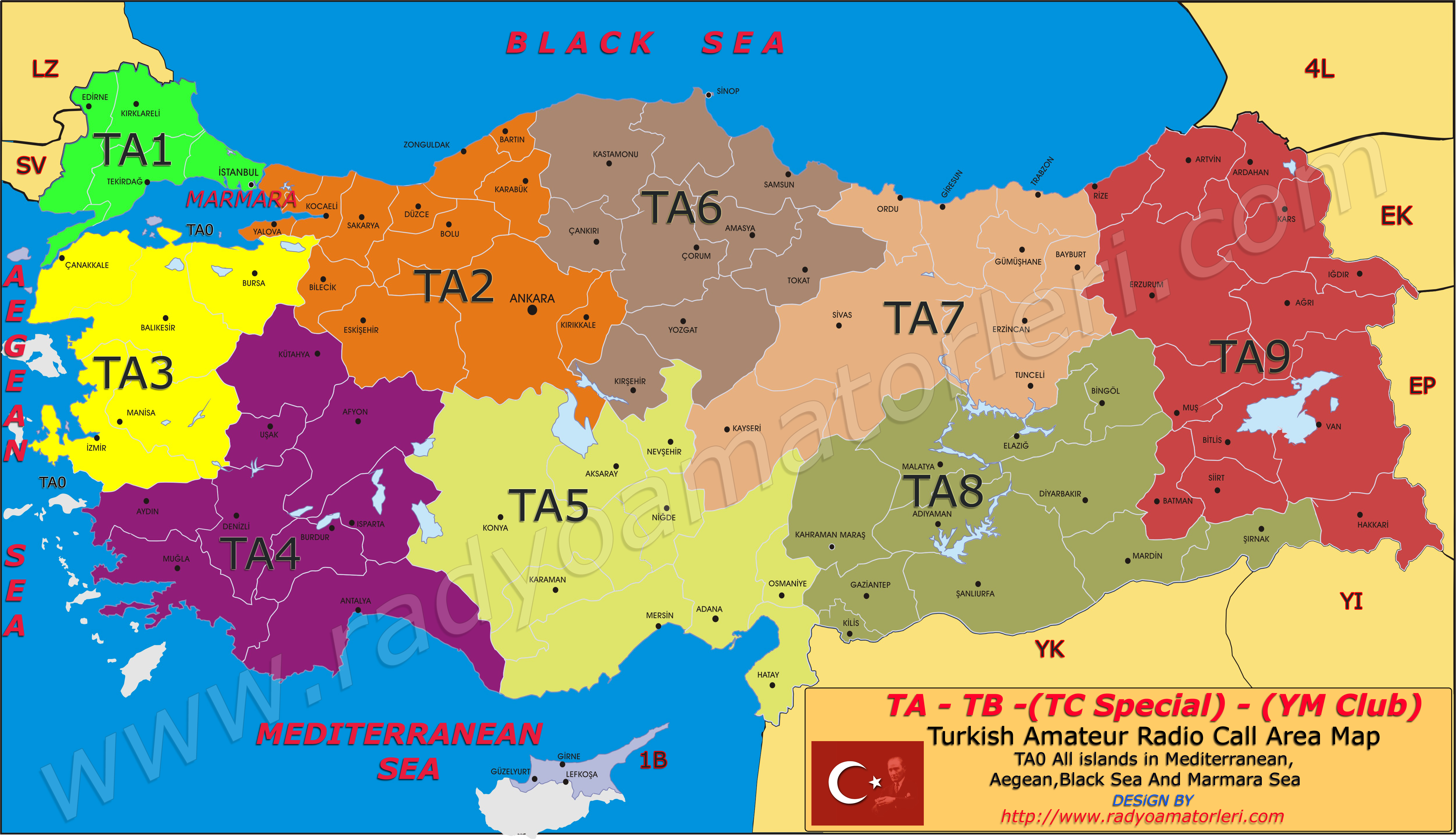 TA Bölge Haritası